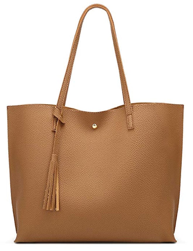 Dreubea Women's Soft Faux Leather Tote