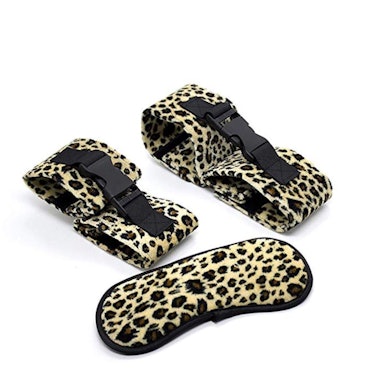 KIMMAO Leopard Eye Patch Handcuff and Ankle