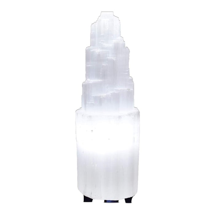 Himalayan Glow Carved Crystal Lamp