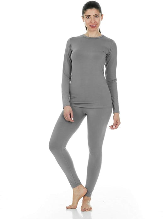 Thermajane Women's Ultra Soft Thermal Underwear Long Johns Set