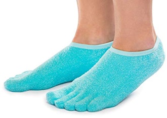 NatraCure 5-Toe Gel Moisturizing Socks