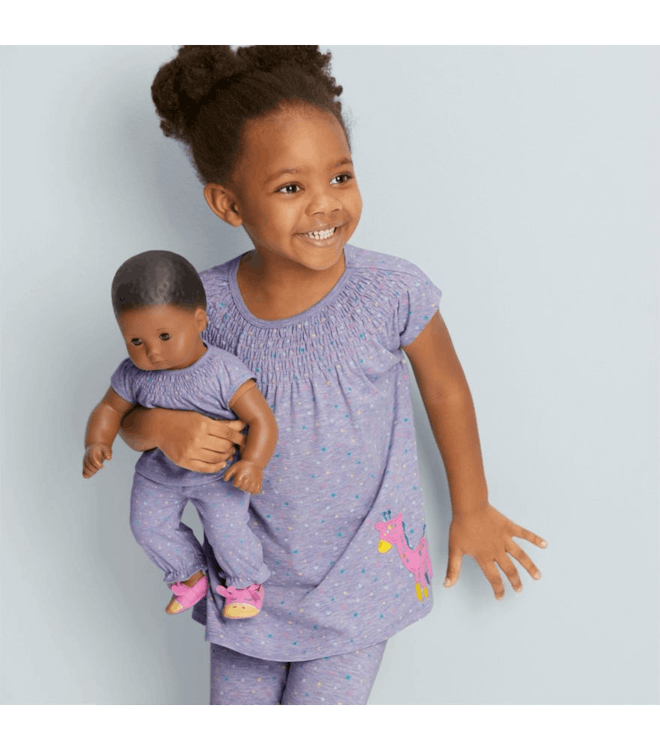 Cuddly Giraffe Pajamas for Little Girls & Bitty Baby Dolls