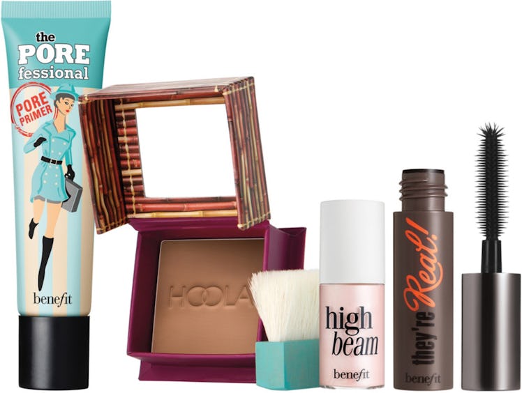 Benefit Cosmetics Prime To Glow! Primer, Bronzer, Mascara & Highlighter Set