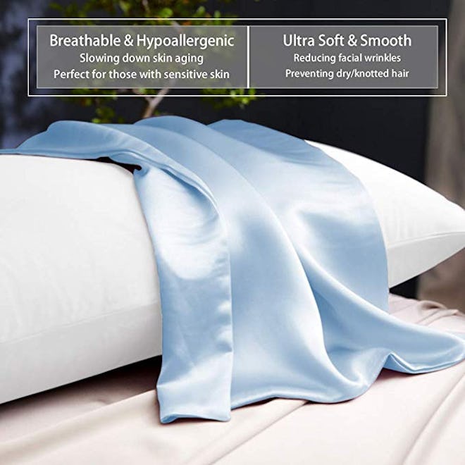 Ravmix Both Sides Pure Natural Silk Pillowcase