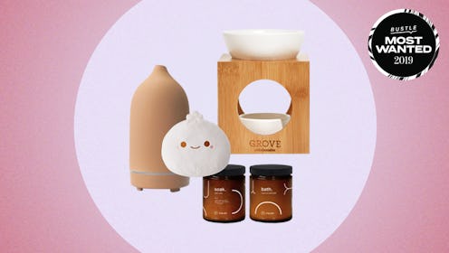 Terracotta stone diffuser, smoko toasty heatable plushie, essential oil burner set and tub kit
