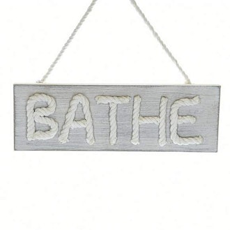 Wooden Bathe Plaque