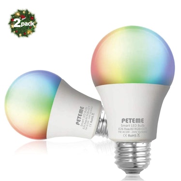 Peteme Smart LED Light Bulb (2-Pack)