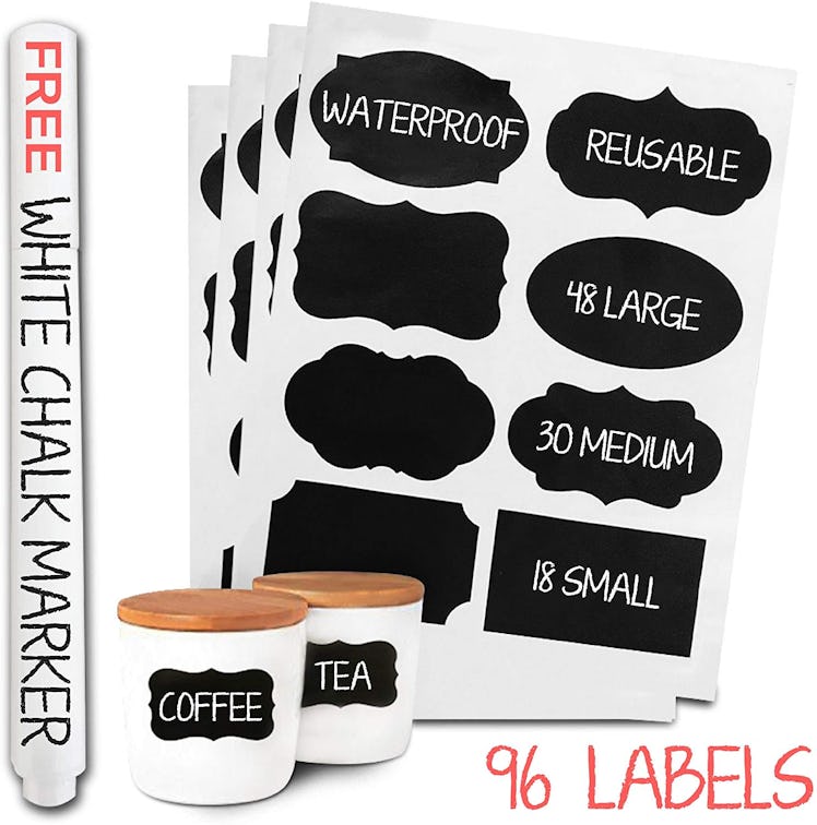 Savvy & Sorted Premium Chalkboard Labels (96-Pack)