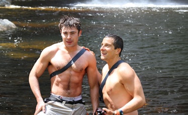Zac Efron starred in the premiere episode of 'Running Wild with Bear Grylls' in 2014.