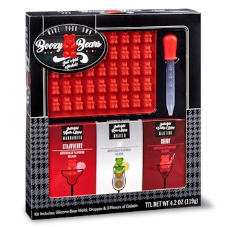 Boozy Bears Gummy Making Kit Holiday Gift,5 Pieces