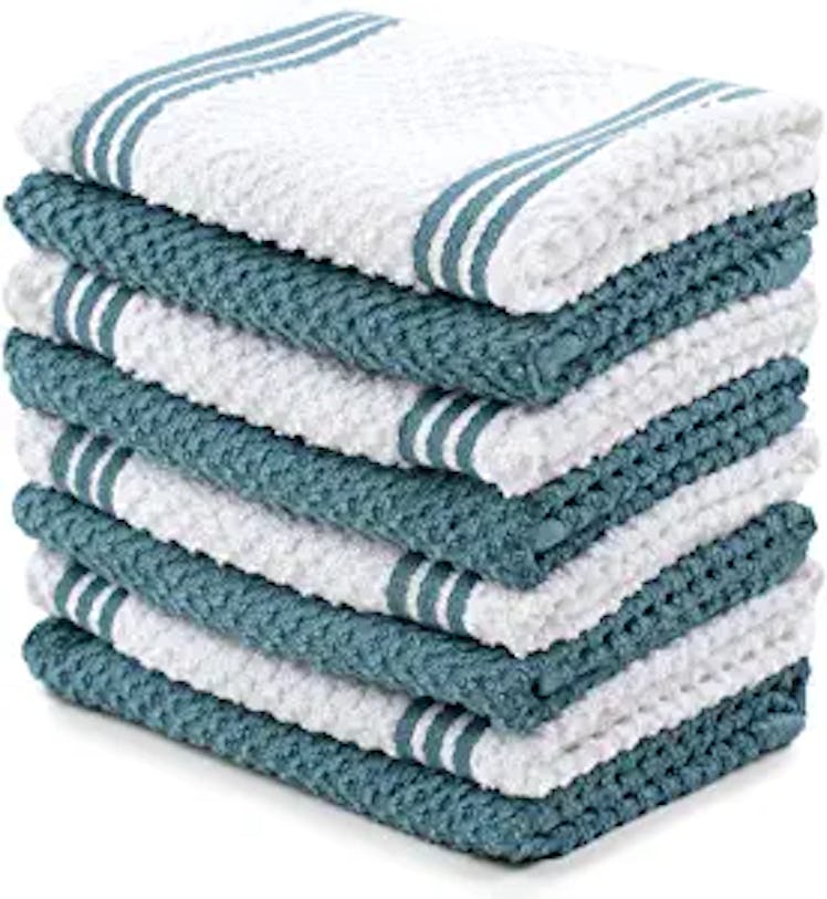 Sticky Toffee Cotton Terry Kitchen Dishcloth (8-Pack)