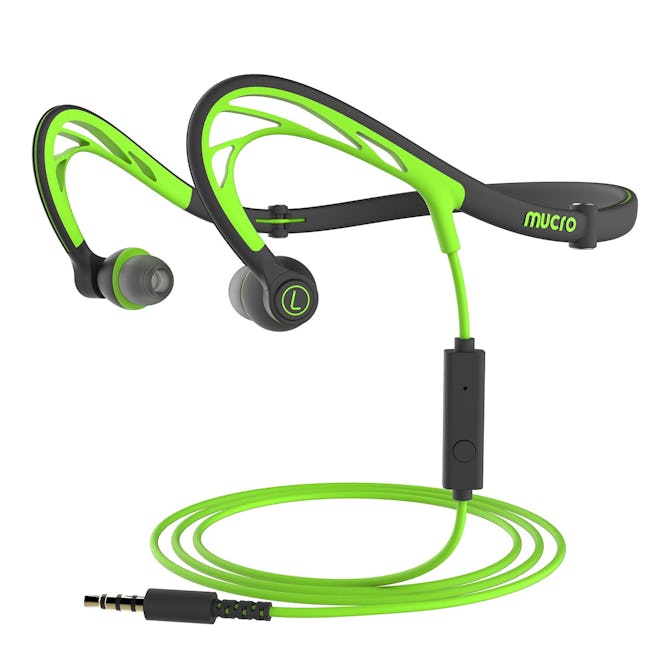 Mucro Foldable Wired Running Sports Headphones