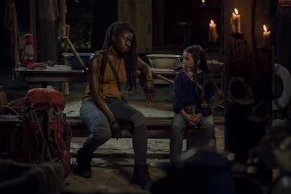 Michonne and Judith prepare for danger on The Walking Dead Season 10.