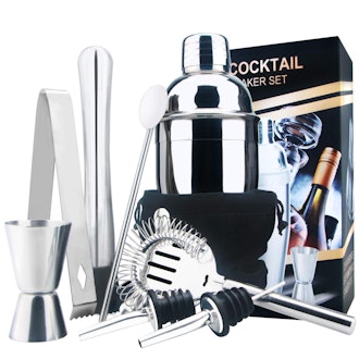 Stainless Steel Cocktail Bar Set by Appolab (8 Pieces)