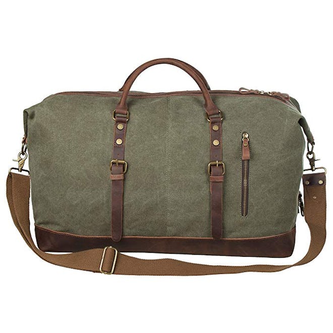 S-ZONE Oversized Canvas Weekend Bag 