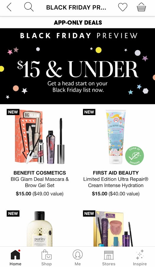 Sephora's Black Friday deals include both skin care and makeup. 