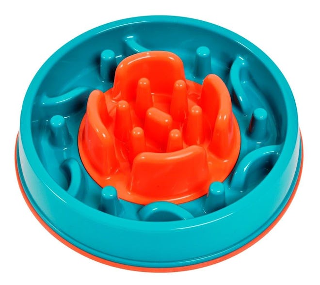 K9 Pursuits 2-in-1 Anti Gobble Dog Feeding Bowl & Interactive Game