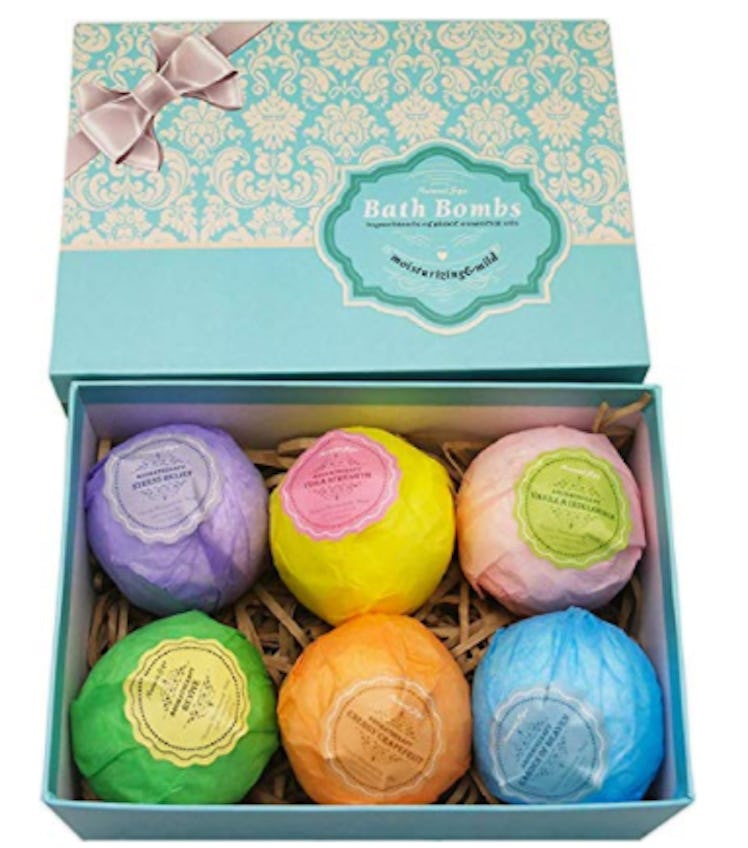 Natural Spa Bath Bombs Ultra Lush Gift Set (6-Pack)