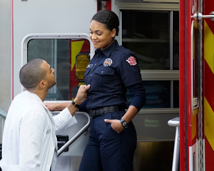 Jackson Avery and Vic Hughes from Grey's Anatomy and Station 19