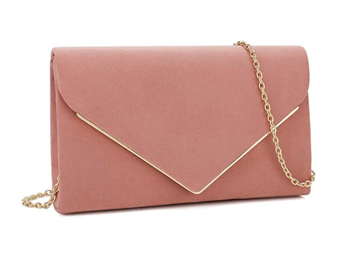 Charming Tailor Faux Suede Clutch Bag