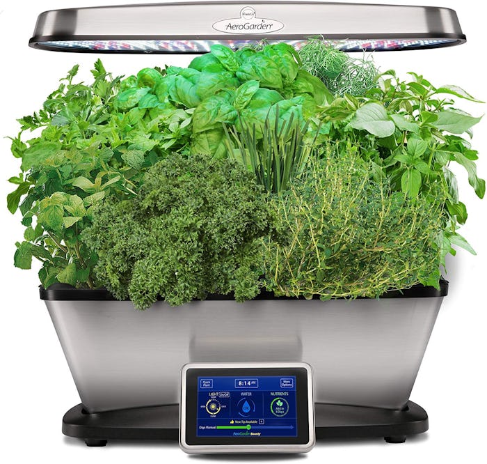 AeroGarden Classic 9 Elite-Stainless Steel Garden