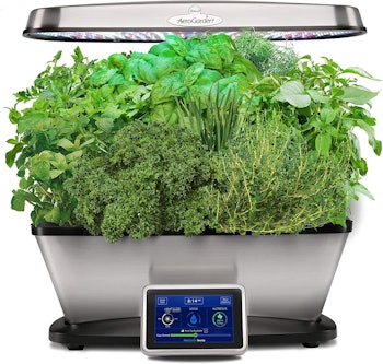 AeroGarden Classic 9 Elite-Stainless Steel Garden