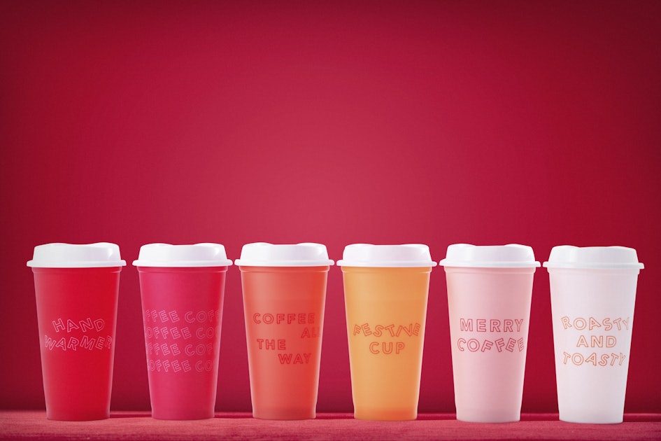 Starbucks Reusable Color Changing 5 Hot Cups - Limited Edition Holiday &  Christmas Gift Hot Cups With Lids 
