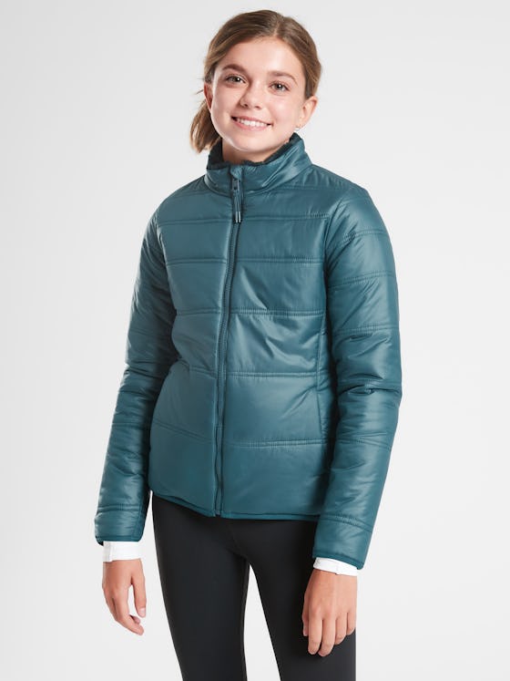 Athleta Girl Reversible Warm + Fuzzy Jacket
