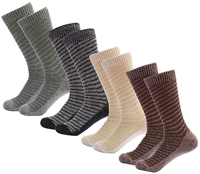 Mio Marino Women's Warm Wool Socks (4-Pack)