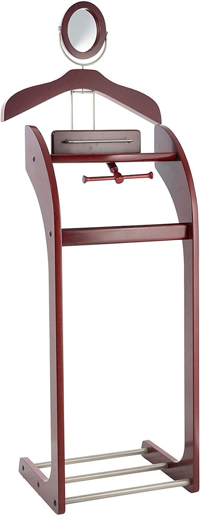 StorageMaid Clothes Valet Stand With Mirror