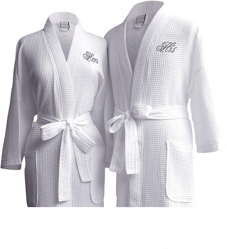 Luxor Linens Egyptian Cotton Couples Robes