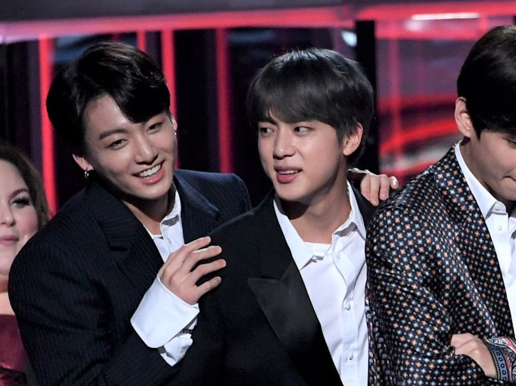 BTS' Jin and Jungkook share a special moment together at the 2019 Billboard Music Awards.