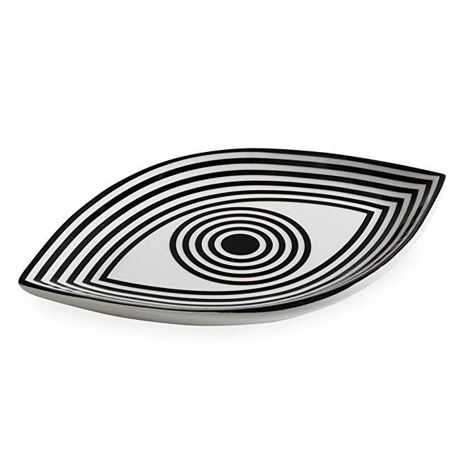 Now House by Jonathan Adler Wink Trinket Tray, Black and White