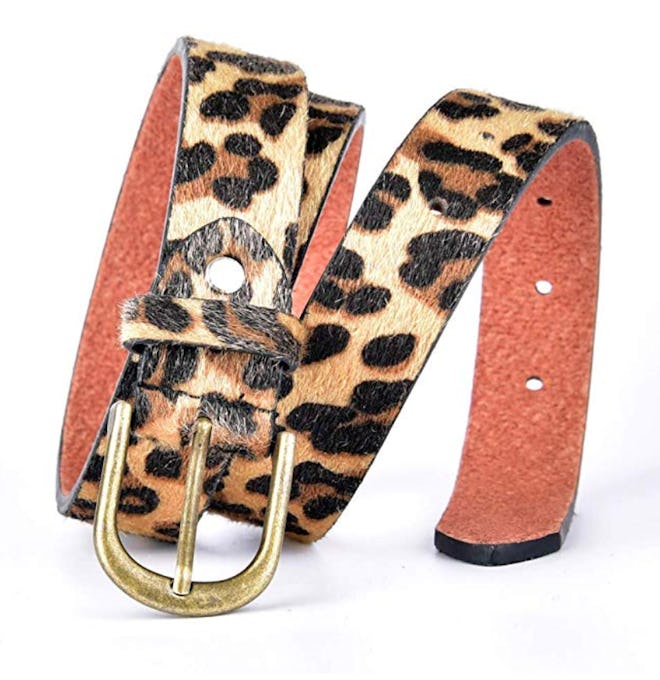 Talleffort Leopard Print PU leather Belt