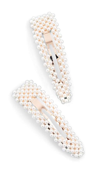 Loeffler Randall Women's Imitation Pearl Clip Set