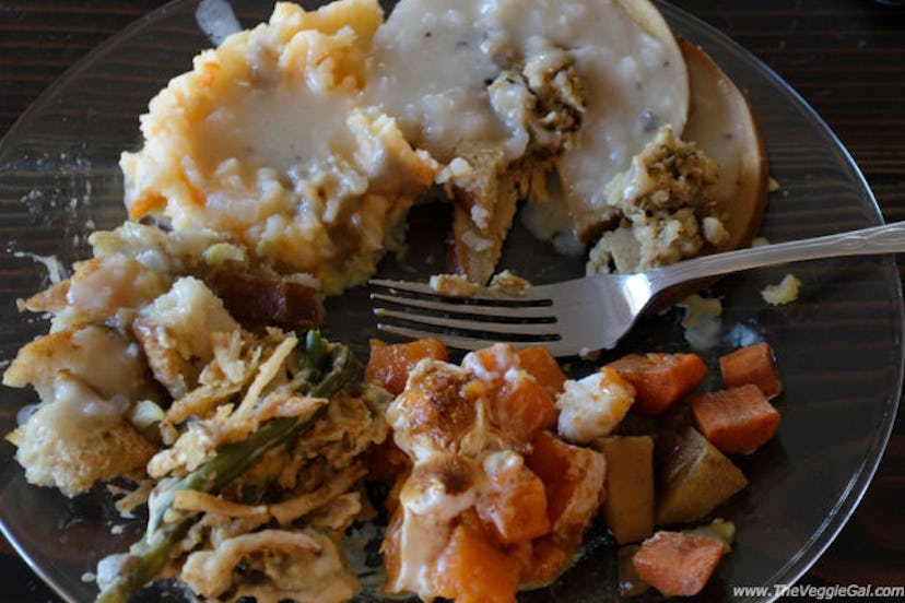 Roasted tofurky recipe from The Veggie Gal is a plant-based holiday feast