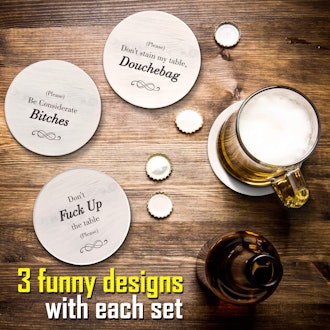 Ultimate Hostess Funny Coasters (6-Piece Set)