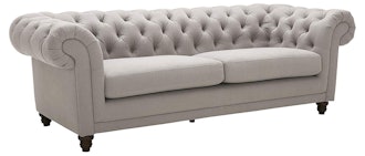Stone & Beam Bradbury Chesterfield Classic Sofa, 92.9"W, Slate