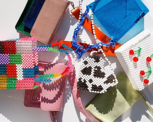 A group of different purse models for holiday gifting