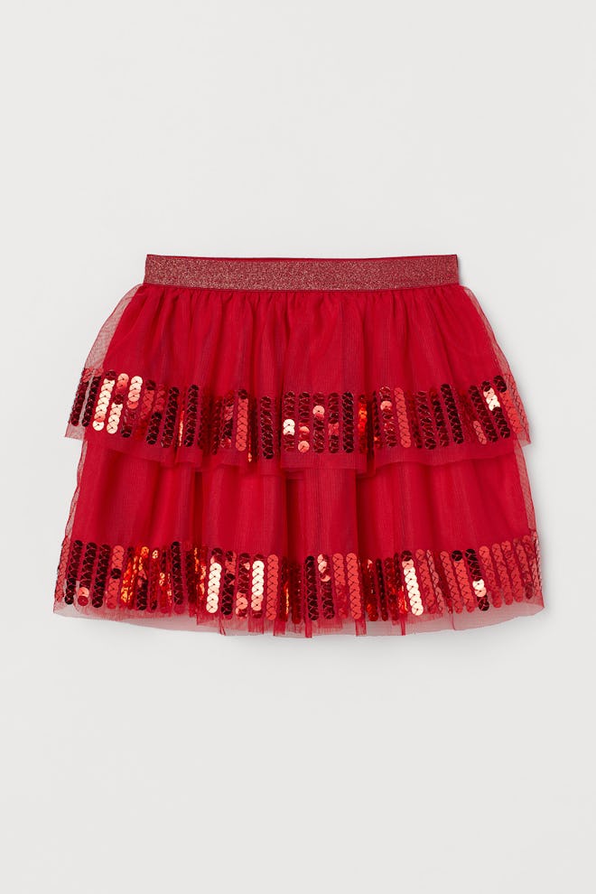 Tulle Skirt with Sequins