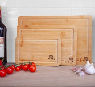 Royal Craft Wood Bamboo Cutting Boards (3-Piece Set)