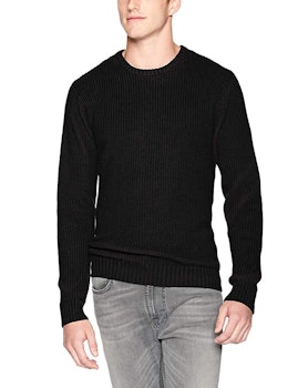 Goodthreads Men's Soft Cotton Rib Stitch Crewneck Sweater