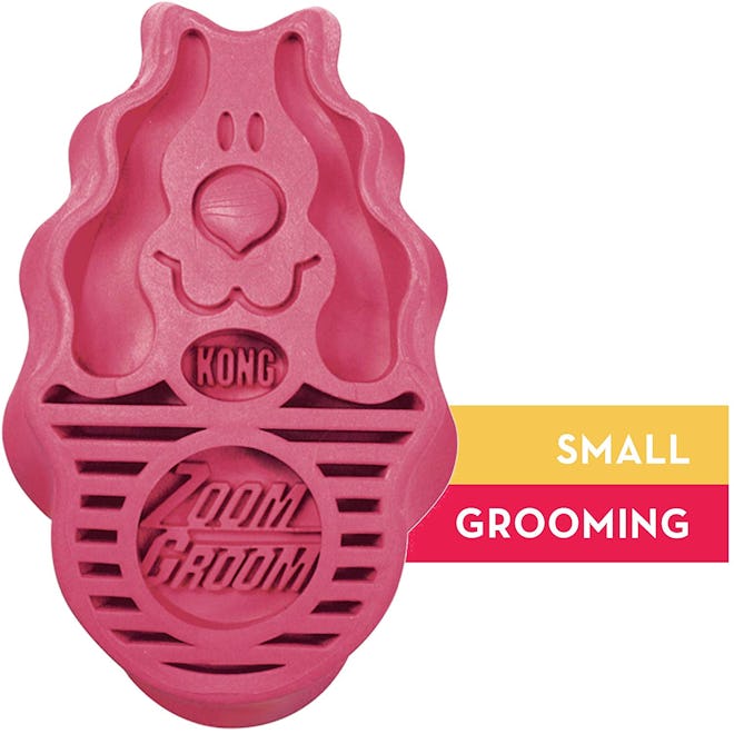 Kong's Zoom Groom Rubber Wet Or Dry Brush