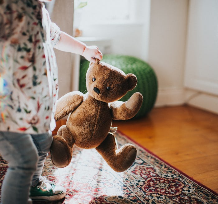 child with lovey