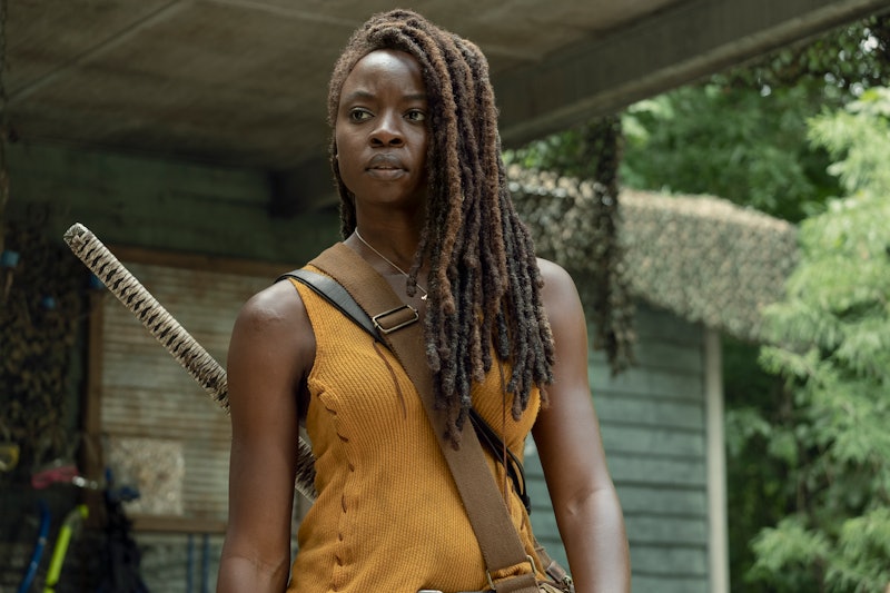 Danai Gurira as Michonne in The Walking Dead Season 10 midseason finale