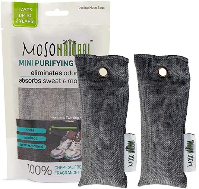 Moso Natural Mini Air Purifying Bag Shoe Deodorizer (2-Pack)