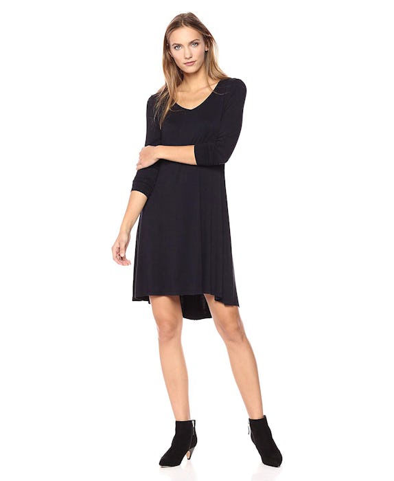 Daily Ritual Women's Jersey Long-Sleeve V-Neck Dress