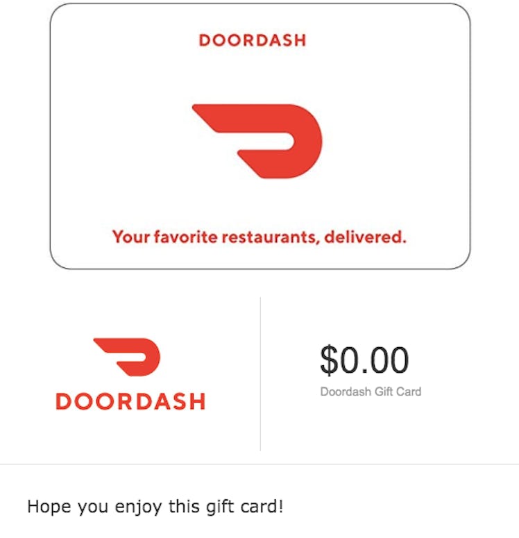 Doordash Gift Cards