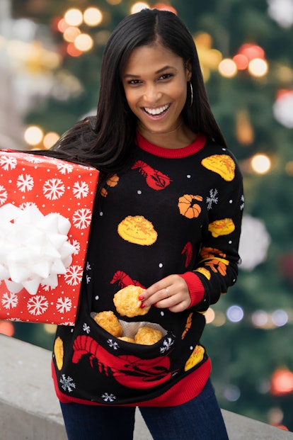 Red Lobster's 2019 Ugly Holiday Sweater does double duty.