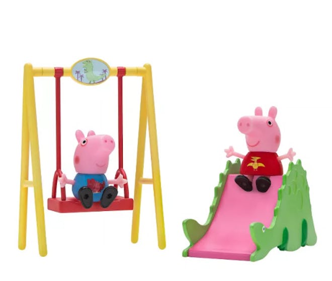 Peppa Pig Peppa & George Dinosaur Park Playtime Set